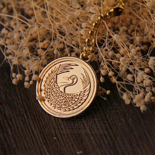 E-Mell Touken Ranbu Tsurumaru Kuninaga Family Badge Pendant Bag Accessories