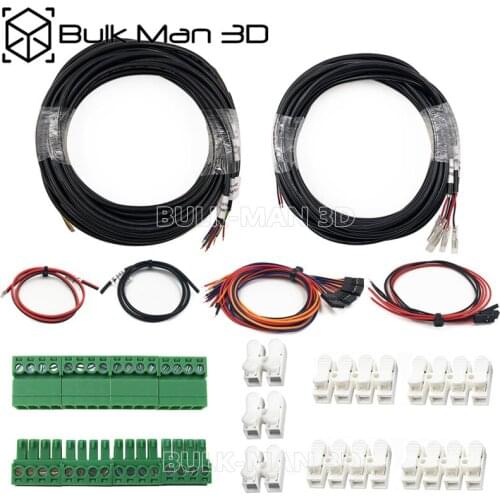 Shielded Cable + DC Power Cable + Ground Wire + Dupont Wire + Terminal Block for GRBL controller CNC Machine Mill