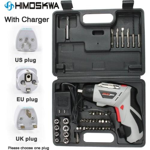 4.8V Electric Screwdriver Multifunction rechargeable electric drill Electric screwdriver suit 110V ~240V EU UK US Plug