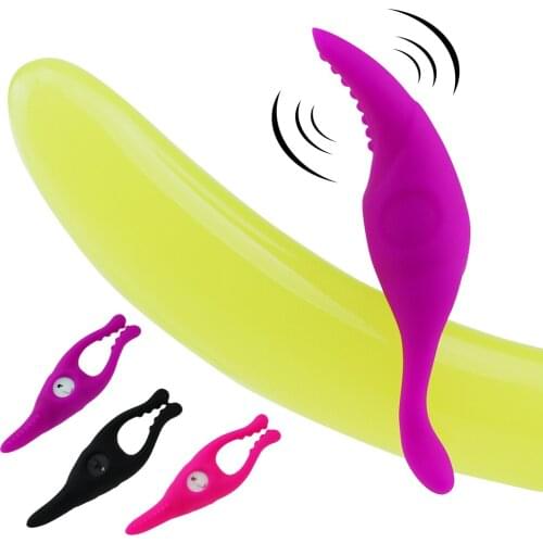 Dildo Penis Clip Vibrator Nipple Massage Sex Toy For Women Men Couple G spot Clitoris Stimulation Penis Rings