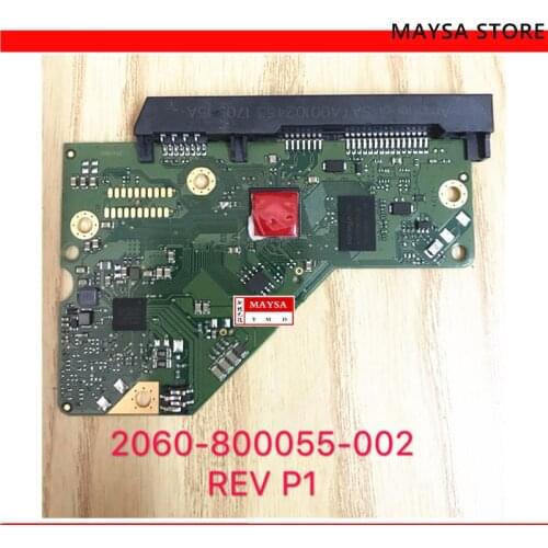 HDD PCB circuit board logic board 2060-800055-002 REV A/P1 for WD 3.5 SATA hard drive repair data recovery