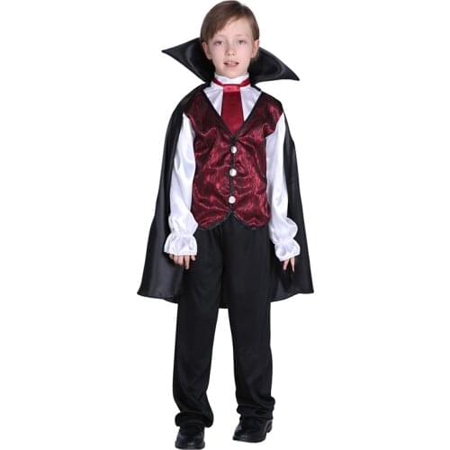 Boys carnival dracula vampire cosplay costume childs noble Vampire Clothing Kids Vampire Costumes Halloween Costume for kids