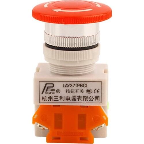 1pc Emergency Stop Switch Push Button Mushroom Push Button Hot Sale