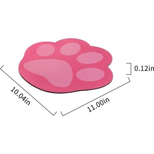 Cat Claw Mouse Pad Cute Pink Mouse Mat Cartoon Design Small Size Gaming Mousepad For Kids Gift Laptop