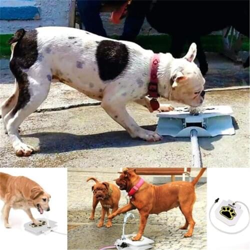 HOT Outdoor Foot-operated Dog/Pet Waterer with Pipe Dog Drinking Water Fountain Step On Water Dispenser