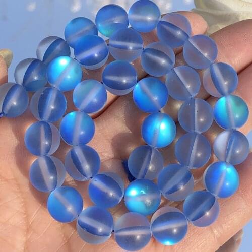 AAA Frosted Gray Austria Crystal Glass Loose Spacer Glitter Moon Stone Beads For Jewelry Making Diy Bracelet Necklace wholesale