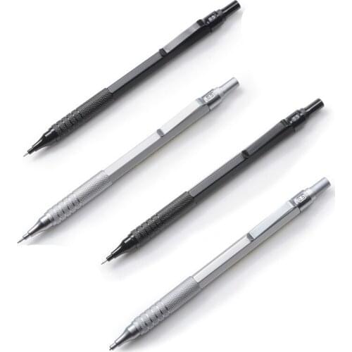 0.5/0.7mm Iron Metal Mechanical Pencil Creative Press Automatic Pens For Writing Drawing Stationery Office School Supply