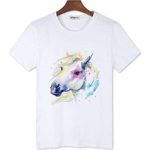 BGtomato White horse print tshirt men fashion design popular street shirt good quality brand new top short sleeve casual shirts
