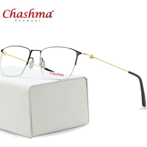 Titanium Glasses Frame Men Semi Rimless Prescription Eyeglasses Women Myopia Optical Frames Ultralight Korean Eyewear
