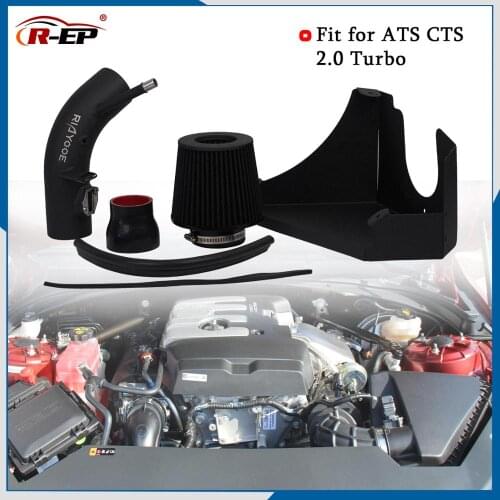 Turbo Cold Air Intake Pipe Kit with Filter for Cadillac ATS CTS 2.0 for Supercharger induction Car Modification