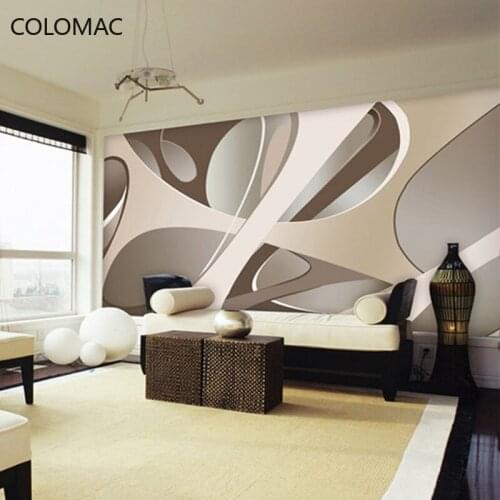 Colomac Custom Modern Bedroom Background Wallpaper 3d Geometric Film and Television Decor Mural Decorative Paper Drop Shopping
