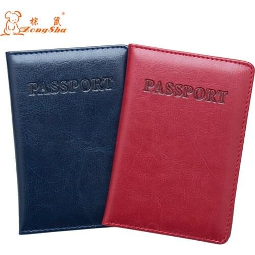 Wine red imprint fashion patent leather PU passport cover bags ID Travel Passport Holder Passport Cover Card Passport Case
