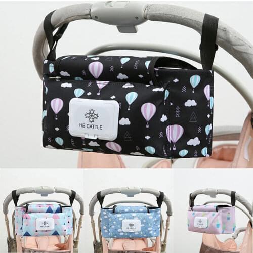 Large Capacity Waterproof Baby Stroller Bag Maternity Diaper Organizer Stroller Accessoris Baby Bag Pram Buggy Cup Holder Bag