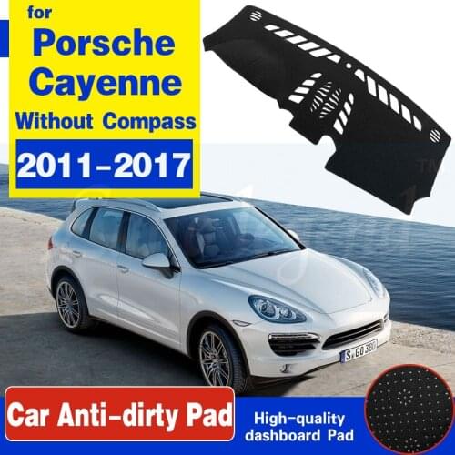 Anti-Slip Mat Dashboard Cover Pad Sunshade Dashmat Protect Carpet Accessories Cape for Porsche Cayenne 958 2011~2017 GTS Turbo