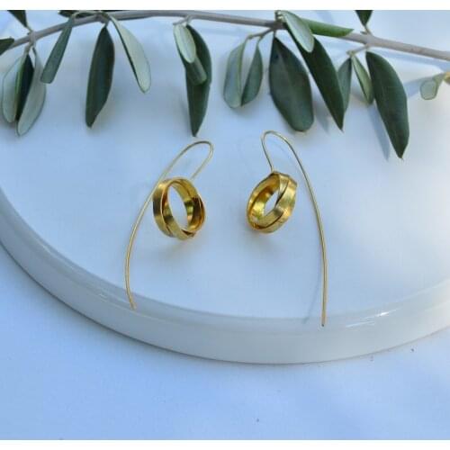 Handmade silver earrings free shipping from Turkey