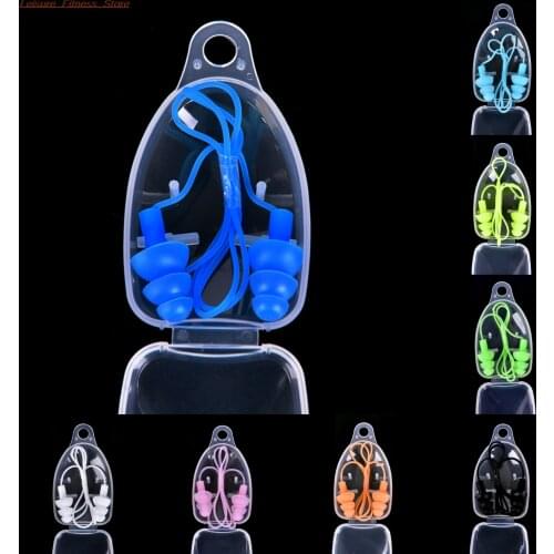 1PCS Silicone Swimming Ear Plugs Universal Soft Earplugs Pool Accessories Water Sports Swim Ear Plug 8 Colors