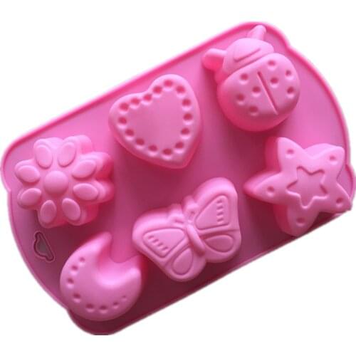 Silicone Soap Molds Insect moon Handmade Mold for Bundt Cake Cupcake Muffin Coffee Pudding Candle Making Supplies Tool
