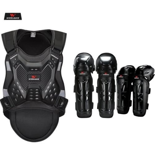 WOSAWE Motorcycle Back Support Protective Vest EVA Pad Sleeveless Safety Jacket Protection Armor Kneepads Snowboard Hockey Sport