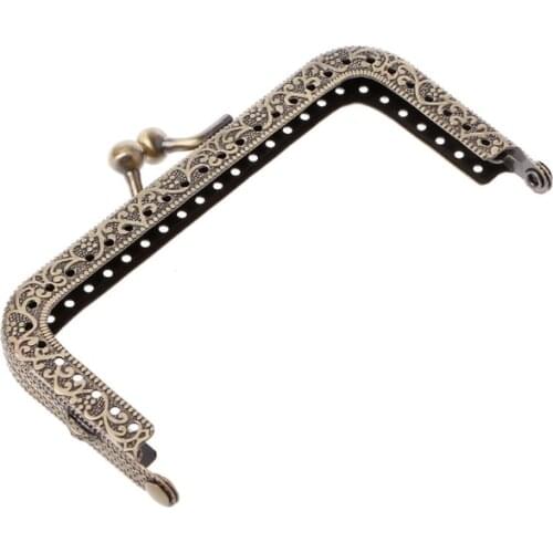 1 Pc DIY Purse Handbag Coins Shoulder Strap Bags Metal Kiss Clasp Lock Frame DIY Craft 10.5cm