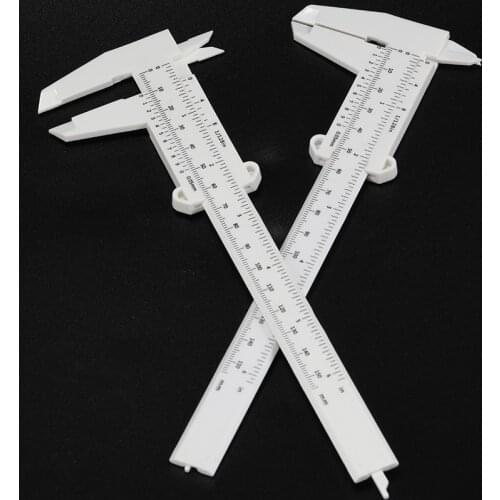 10pcs Portable 150MM Plastic Eyebrow Measuring Vernier Caliper Tattoo Caliper Ruler Plastic Permanent Makeup Measurement Tools