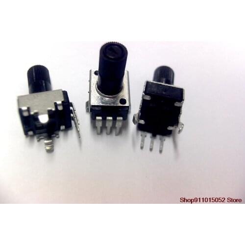 10 PCS RV09 type adjustable potentiometer 1 k 2 k5k10k20k50k100k250k500k1m black welding machine