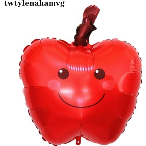 18inch Red Apple Foil Balloon Anniversary Christmas Mermaid Birthday Party Wedding New Year Event Decoration Ball Toy