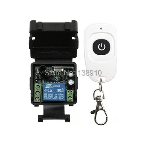 DC12V 1 CH RF Wireless Remote Control System / Radio Switch Transmitter/Receiver light /lamp/ window/Garage Doors