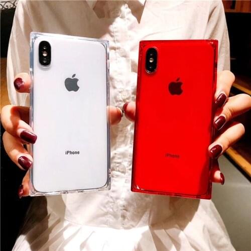 Fashion Drop-Proof Soft Case for iPhone 11 Pro Max Xs XR X 7 8 Plus 6 6s Case Clear TPU Silicone Candy Anti Knock Phone Cover