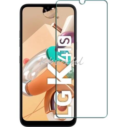For LG K41S 6.55" Screen Protective Tempered Glass ON LMK410EMW, LM-K410EMW, LM-K410 Protector Cover Film