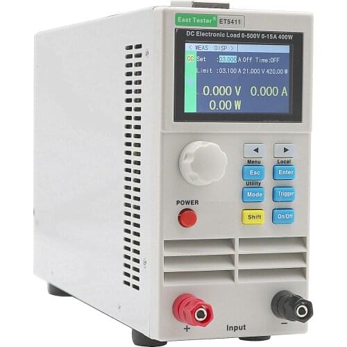 ET5411 400w 500v 15A adjustable constant current electronic load Electronic load controller