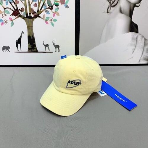Summer baseball cap female ader Korean new niche cap letter embroidery sunscreen hat summer wide brim and small face