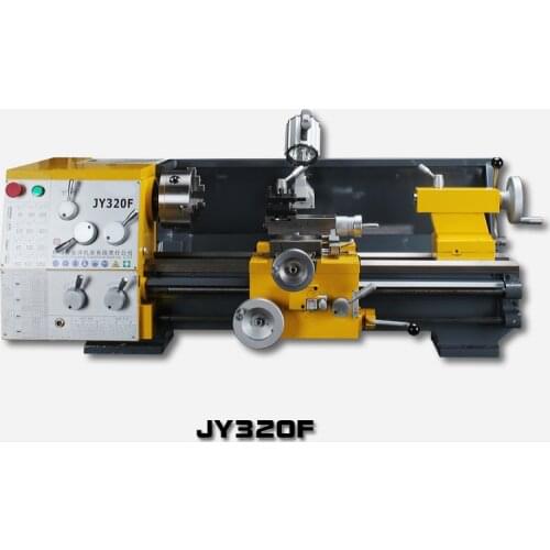 JY320F Small Household Desktop Lathe Micro Woodworking Lathe Industrial Grade metal Lathe Full Gear Variable Speed Machine Tool