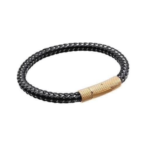 Real Bestxy free shipping Fashion Men Bracelets Leather Stainless Steel Wristband Bangles Men Bracelets & Bangles Casual Style