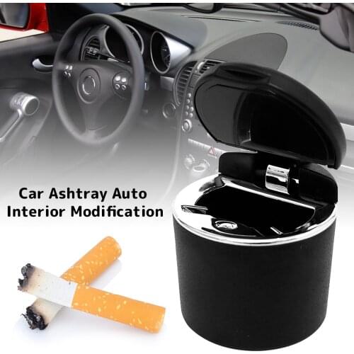 Auto Car Ashtray Portable Cigarette Smoke Cup Holder Self Extinguishing Ash Tray with Lid Universal Butt Bucket Car Ash Holder