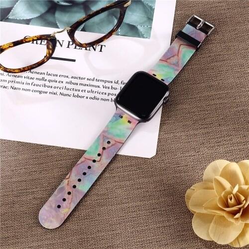 New TPU Silicone Strap for Apple Watch 40mm 38mm for Apple Watch Series 6 5 Band 44mm 42mm Braselet Iwatch SE 4 3 Watch Strap