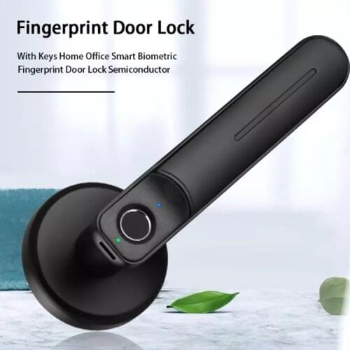 With Keys Home Office Smart Biometric Fingerprint Door Lock Semiconductor