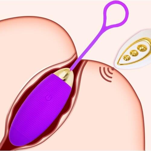 Silicone Bullet Vibrator Wireless Remote Control Vibrating Egg Viginal Massage Ball G- Spot Clitoris Stimulator Sex Vibrators