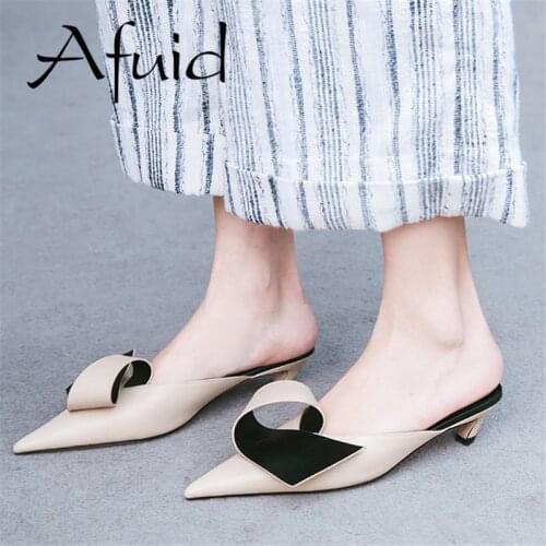 AFUID 2019 New Style Women Shoes Flats Big Size Shoes Ballet Flats For Women Driving Walking Elegant Shoes