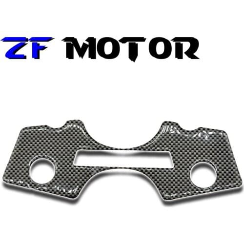 1 Pcs Motorcycle Carbon Fiber Pattern Top Triple Clamp Yoke Sticker case for SUZUKI HAYABUSA GSXR1300 1999-2007