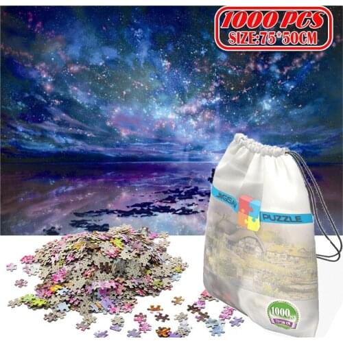 1000Pcs Meng Huan Star Sporis Universe 3D Jigsaw Puzzles Adults Game Toys Boring Game Building Assembling Educational Toys