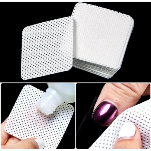Lint-Free Nail Polish Remover Cotton Wipes UV Gel Tips Remover Cleaner Paper Pad Nails Polish Art Cleaning Manicure Tools