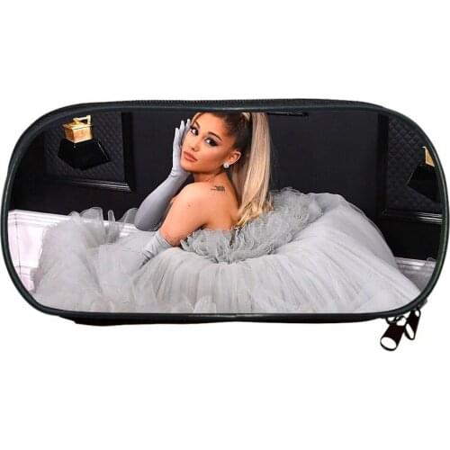 Ariana Grande Pencil Case School Supplies For Kids Stationery 3D Print Storage Pouch Cosmetic Cases Makeup Box Bags Mochila