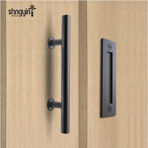 The black handle, door handle round dark, modern minimalist high-grade stainless steel cabinet handle, door handle
