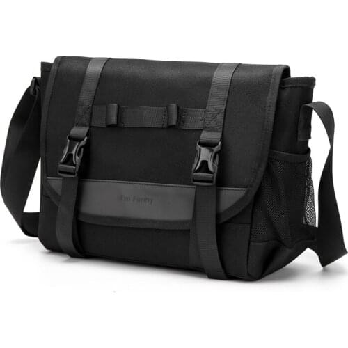 New Men Business Messenger Bags Nylon Waterproof for Men Shoulder Bag Canvas Crossbody Pack Retro Casual Office Travel Bag