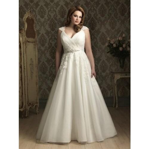 Cheap Sexy Appliques Lace Vestido De Noiva Open Back Plus Size White Wedding Dresses 2016 New Arrival