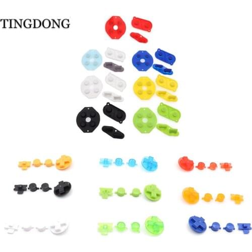 Rubber Conductive Button A B D pad Silicone Start Select Keypad & DIY Buttons Set For Gameboy Classic GB Repair parts