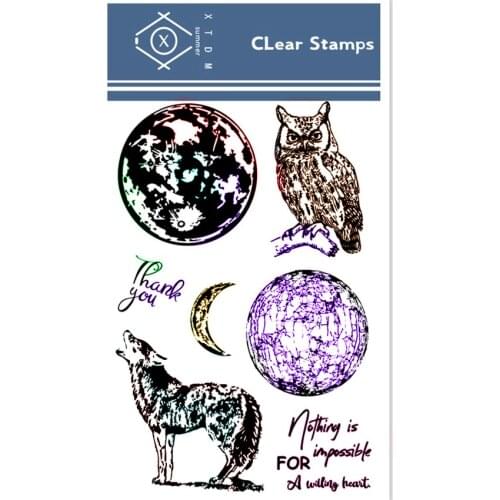 Hot sale Dark forest Transparent Clear Stamps / Silicone Seals Roller Stamp for DIY scrapbooking photo album/Card Making