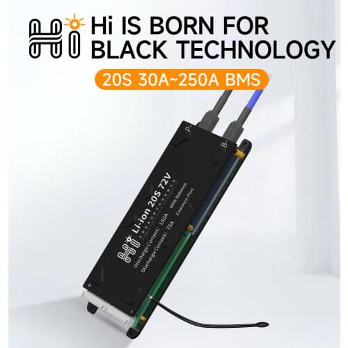 HEYO 3.6V 3.7V 18650 Battery pack 20S 72V NMC Li-ion bms 30A 40A 50A 60A 80A 100A 120A 150A 200A 250A 54.6V balance waterproof