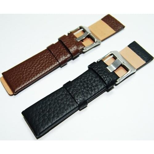Leather strap watchband 22|24|26|28|30mm Brown accessories Wrist watch band Soft and comfortable watch bracelet