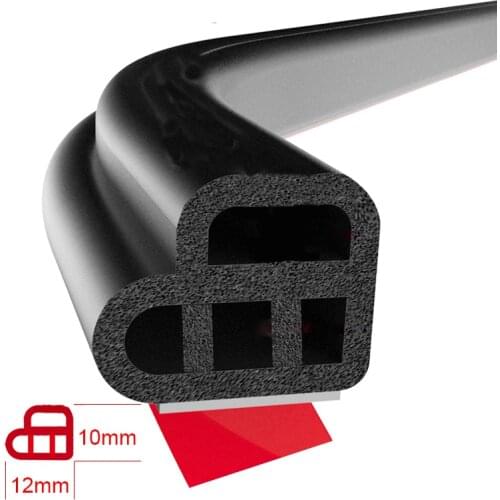 L-type Car Door Rubber Seal Strips For Ford Focus 2 1 Fiesta Mondeo 4 3 Transit Fusion Ranger Mustang KA S-max